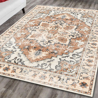 Tapis de salon turc bohème rétro à succès, tapis de sol de bureau américain, couvre-table basse moderne en polyester transfrontalier