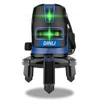 Niveau laser à 5 lignes croisées vertes, Auto-nivellement automatique, ligne croisée