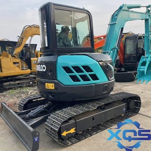 Mini-excavatrice Kobelco SK50 d'occasion, 5 tonnes, modèle 2022, moteur Isuzu, capacité de la benne de 0,2 m, composants hydrauliques d'origine, pompe à engrenages - Product Image 3