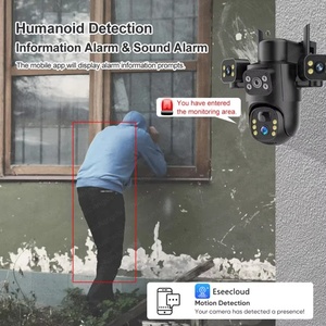 Eseecloud 40MP 4G Sim Card HD Three Lens 2.4G 5G WiFi Solar <b>Camera</b> Outdoor Network <b>Wireless</b> IP CCTV Surveillance <b>Security</b> <b>Camera</b> - Product Image 3