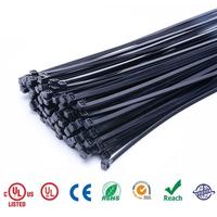 Attaches-câbles en nylon autobloquants Hooyu, 100 pièces/sac, 4-18 pouces (-40~+150°C), largeur 2,5 mm, pour câbles électriques, certifiés CE RoHS