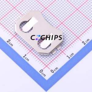 MY-2016-02 Button & Strip Battery Connector SMD Connector Battery Clip CR2016 Phosphor Bronze Nickel - Product Image 2