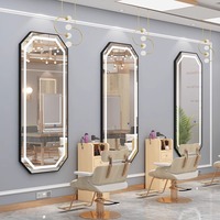 Salon de coiffure en ligne célébrité miroir simple mural salon de beauté coiffeuse salon de coiffure miroir spécial simple face