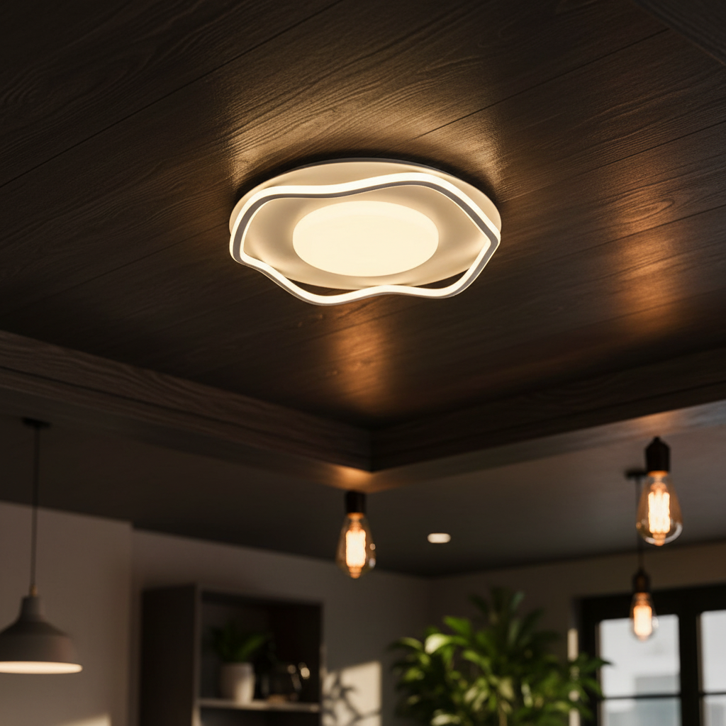 Modern Nordic Style Indoor Home Living Room Decorative LED Ceiling Lamp