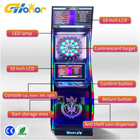 Machine de jeu d'arcade commerciale de luxe à LED, simulateur de fléchettes électronique à monnayeur pour centre de divertissement