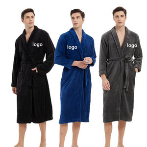 Peignoir de luxe personnalisé pour salon de beauté, hôtel 5 étoiles, maison, douche, avec logo brodé sur mesure, en coton blanc pour SPA - Product Image 5