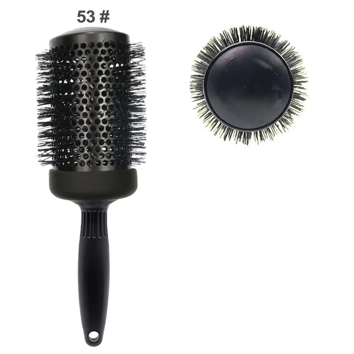 High Quality Anti Static Circle Handle Hair Comb Accept Custom Portable Salon Beauty Tools Curling Hair Comb