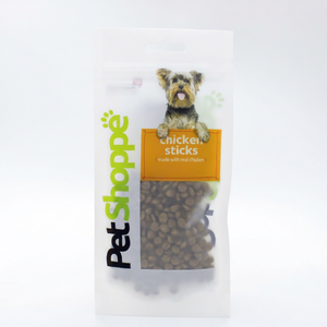 Pet Shoppe Chicken Sticks, Golosinas para Perros, 3.5 Oz, Bolsa Laminada de PP con Cierre Hermético y Base Plana - Product Image 1