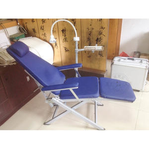 Fauteuil dentaire portable léger avec fonction d'inclinaison, plusieurs couleurs, design pliable simple, matériau métallique durable - Product Image 1