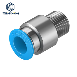 Conector Neumático de Empuje Rápido QS-12 153035, Unión Recta para Manguera de Aire, Tubo de 12 mm, Acero Inoxidable de Grado Alimenticio de Alta Calidad - Product Image 1
