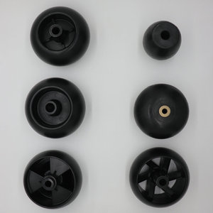 Custom Made 5 Inch PP Rubber Plastic Lawnmower Wheel Black Industrial Caster For Garden <b>Tools</b> - Product Image 3