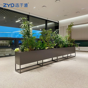 Jardinière haut de gamme en acier inoxydable pour projets d'aménagement intérieur et extérieur – Pot de jardinage de luxe - Product Image 2