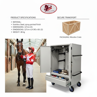 Mallette de Transport Portable pour Selle d'Équitation avec Coque Rigide, Boîte à Selle en Aluminium Personnalisable pour Équipement d'Équitation