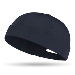 Quick Dry Retro Docker Brim Adjustable Brimless Worker Sailor <b>Cap</b> No Visor Beanie Hat <b>Women</b> Men Promotion Gift - Product Image 1