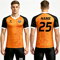 Jersey Sepak Bola Kustom OEM Berkualitas Tinggi dengan Cetak Digital, Personalisasi Jersey Sepak Bola Poliester, Desain Jersey Tim, Maillot De Football