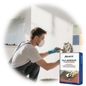 Asiafix Blanc C1TE C2TE Thinset Tile Adhesive Salic Free Mosaic Ceramic Mortaor for Swimming Pool Waterproof - Product Image 6