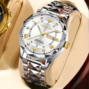 <span class=keywords><strong>Elegante</strong></span> <span class=keywords><strong>Orologio</strong></span> al Quarzo da <span class=keywords><strong>Uomo</strong></span> con Calendario, <span class=keywords><strong>Orologio</strong></span> da Polso Alla Moda, Regalo per Amici, Montres Pour Hommes - Product Image 3