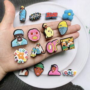 Dijes de PVC al por Mayor para Zapatos, Populares de Raperos como Igor, <span class=keywords><strong>Anuel</strong></span> AA, Tupac, Diseñadores y Artistas - Product Image 2