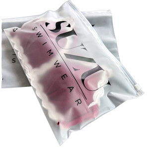 Source Factory High Quality Frosted Zipper <b>Bag</b> Wholesale Price Custom Zipper <b>Bag</b> - Product Image 1