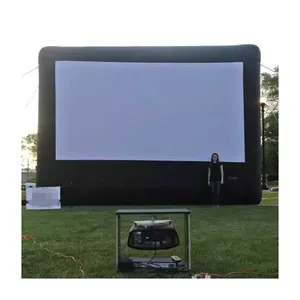 Meilleure vente Personnalisé en plein air grand personnalisé prix sealed air arrière cinéma gonflable TV projecteur de projection film écran