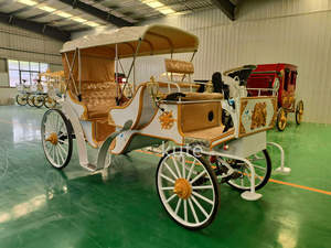 Voiture de tourisme électrique certifiée CE, chariot rétro sans chevaux, véhicule de navettage touristique à basse vitesse pour utilisation commerciale - Product Image 5