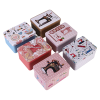 Boîte à couture carrée à double couche avec boucle coulissante en fer, grande capacité, organisateur de rangement pour aiguilles et fils, OEM ODM Vente en gros