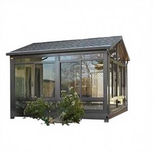Véranda rétractable pliable avec panneaux à double vitrage, cadre thermolaqué, isolation thermique pour climat froid - Product Image 1