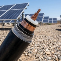 Câble d'alimentation blindé résistant au feu et isolé, câble souterrain haute tension à âme en cuivre, norme IEC pour projets d'ingénierie