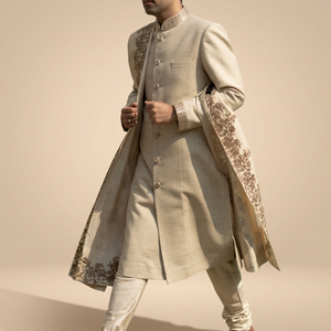 Dernière collection de sherwanis élégants pour mariage, tenues ethniques pour marié, costumes et blazers pour hommes>Costumes pour hommes - Product Image 3