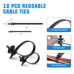 Kit de 725 attaches pour voiture, clips de fixation pour garde-boue, rivets en plastique, goupilles de retenue pour carrosserie, rivets de <span class=keywords><strong>pare</strong></span>-chocs, réparation de garnitures de porte - Product Image 4