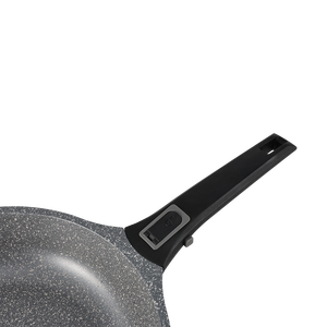 <span class=keywords><strong>Wok</strong></span> de fondo plano redondo, utensilios de cocina de aluminio fundido a presión, mango desmontable, antiadherente, compra sartenes de cocina para freír - Product Image 2
