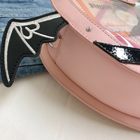 Sac bandoulière gothique premium en forme de cœur de diable pour l'affichage de pins, sacs Ita pour femmes, ailes de chauve-souris, Y2K, punk, Harajuku