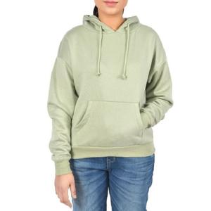 Vente en gros Essentials hiver sweat à capuche demi-fermeture éclair femmes lâche manches longues sport polaire écologique sweats exportation BD - Product Image 5