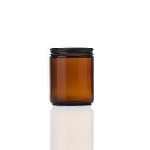 Bocaux à bougies en verre transparent ambré personnalisés avec logo, 50 ml/100 ml/250 ml/500 ml, avec bouchon à vis, bocal à bougie de luxe vide - Product Image 2