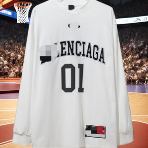 Nouveau Maillot de Basketball Co-marqué B-Brand Haut de Gamme Paris 01, Brodé et Imprimé Motif Dessin Animé, Anti-humidité, Coupe Ample, Style Décontracté Urbain - Product Image 2
