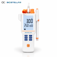 BIOSTELLAR PH210E pH-mètre portable avec mesure de la température et de la tension mV -2,00 à 18,00 pH Testeur étanche IP65