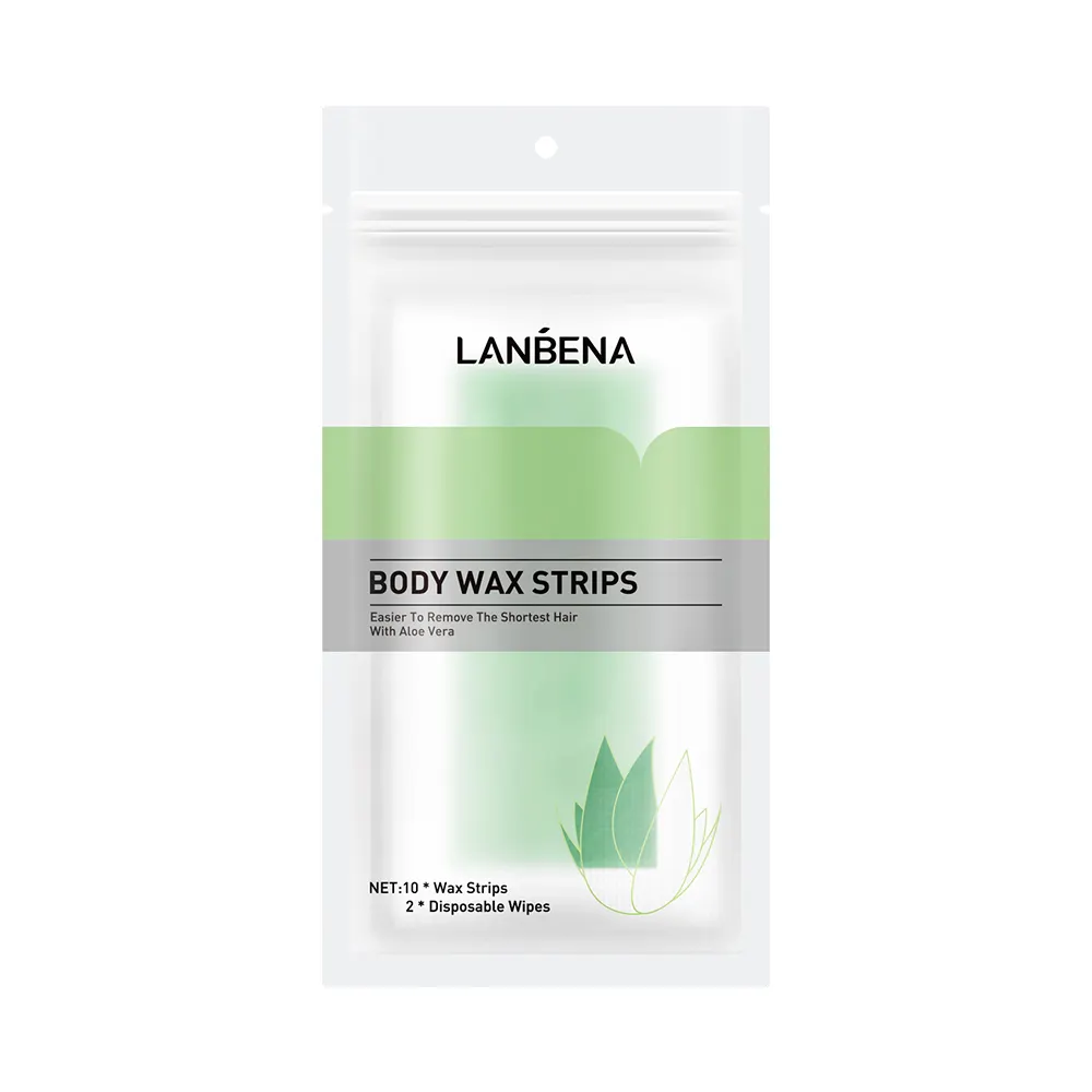 LANBENA — bande d'épilation de grande taille pour femme, bande verte, pour l'élimination des poils du corps