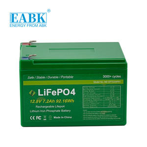 动力轮用高放电电流21.6a峰值30A太阳能灯便携式电源组12.8V 7.2ah LiFePO4电池 - Product Image 5