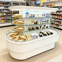 Réfrigérateur commercial à îlot ouvert, Réfrigérateur de type « prenez et partez », Réfrigérateur pour station-service, épicerie, magasin de proximité