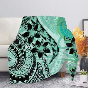 Custom Polynesian Red Tribal Pattern <strong>Home</strong> <strong>Textiles</strong> Super Soft Warm Sublimation Throw with Logo Sofa Bedding Blanket - Product Image 6