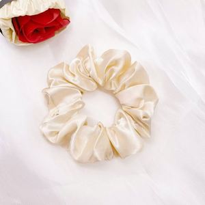 Oversized Satin Scrunchies Large Soft Hair <b>Ties</b> Solid Color Maillard Scrunchie Women Girls Fashion Hair Accessories Wholesale - Product Image 4