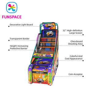 Équipement de salle de jeux d'amusement intérieure Nouvelle conception Jeux vidéo de tir au <span class=keywords><strong>basket</strong></span>-ball à pièces Machine d'arcade - Product Image 3