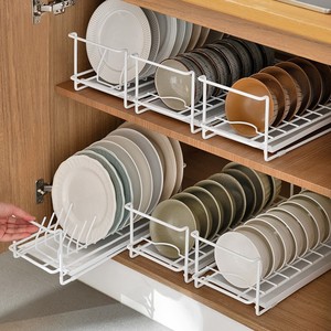 Accessoires de Rangement <span class=keywords><strong>Cuisine</strong></span> Séparateur d'Armoire Étagère de Rangement Métallique Multicouche - Product Image 2