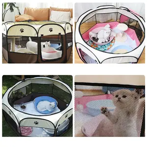 Foldable Pop Up Kennel Portable Small Dog Tent Crates Cage Pet Puppy Dog Playpen For Dog And Cat