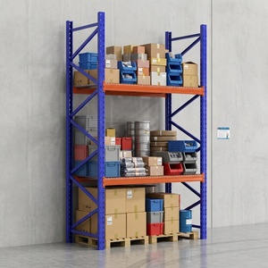 Système de rayonnage à palettes robuste avec revêtement en poudre Shibang, avec grille métallique pour entrepôt industriel - Product Image 4