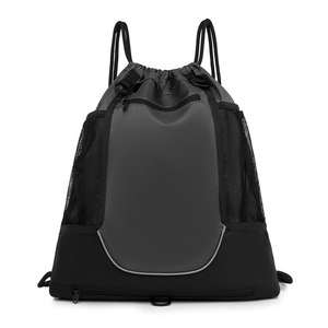 Nueva Mochila Deportiva Resistente para Exteriores, Negra, con Cordón Ajustable y Bolsillo Frontal de Malla - Product Image 5