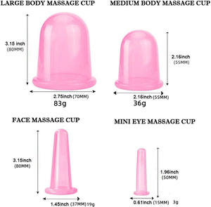 Set bekam wajah 2025, Set bekam silikon untuk pijat penyedot vakum - Product Image 6