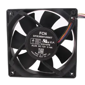 Original FCN 24V 48V DC12V 3.14A EC AC 120X120X38MM 12cm 12038 Four-wire temperature control violent DFB380012000T Cooling fan