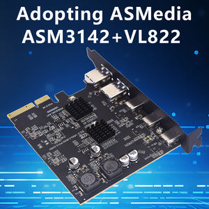 Scheda di Espansione USB <span class=keywords><strong>3</strong></span>.<span class=keywords><strong>2</strong></span> TISHRIC GEN2 10Gbps, Adattatore PCI-E 4X con <span class=keywords><strong>3</strong></span> Porte TYPE-C + <span class=keywords><strong>2</strong></span> Porte USB <span class=keywords><strong>3</strong></span>.<span class=keywords><strong>2</strong></span>, Chip Xiangshuo ASM3142 - Product Image 3