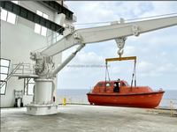 Grue marine et grue de sauvetage combinées 8T/10M et 1.5T/8.5M avec système de levage double indépendant pour navire